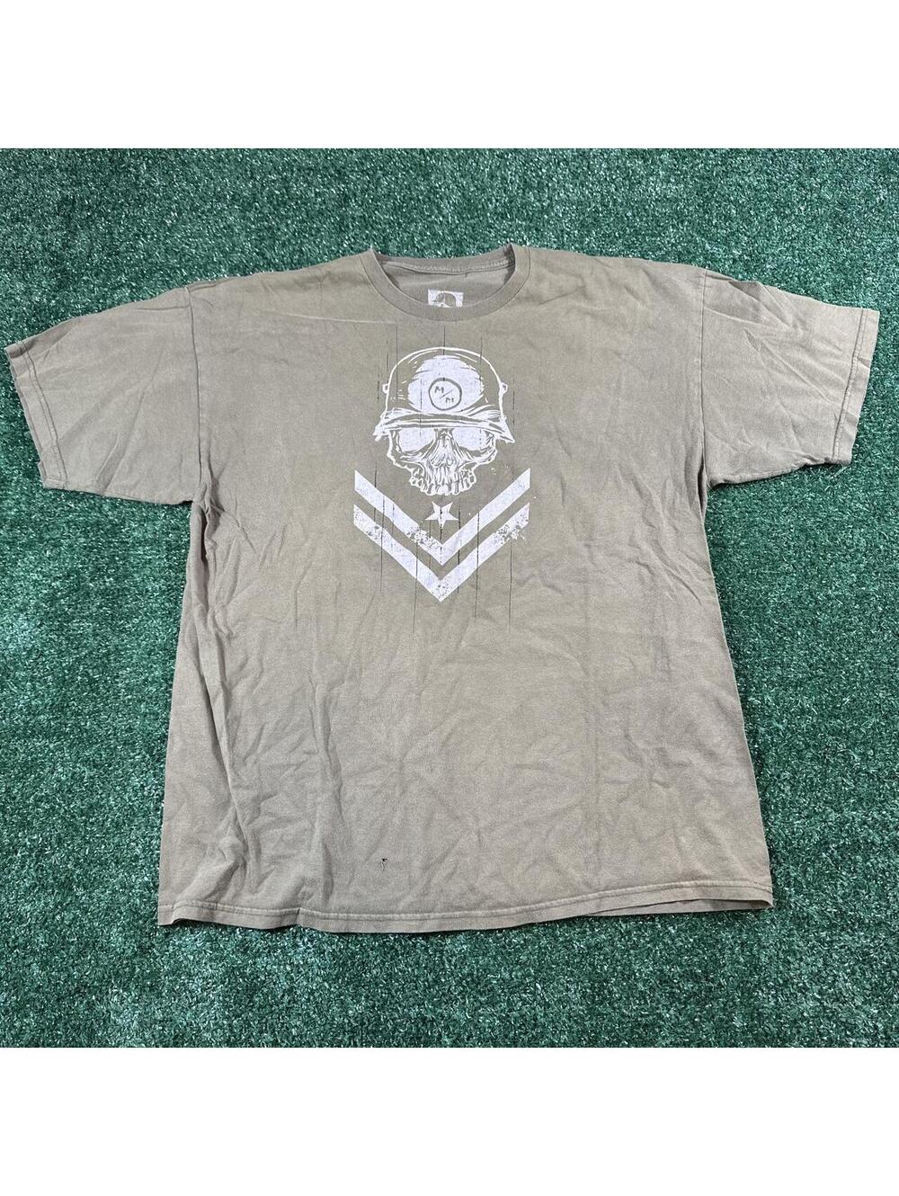 Y2K Metal Mulisha green skull shirt skater punk emo skate Americana size XL